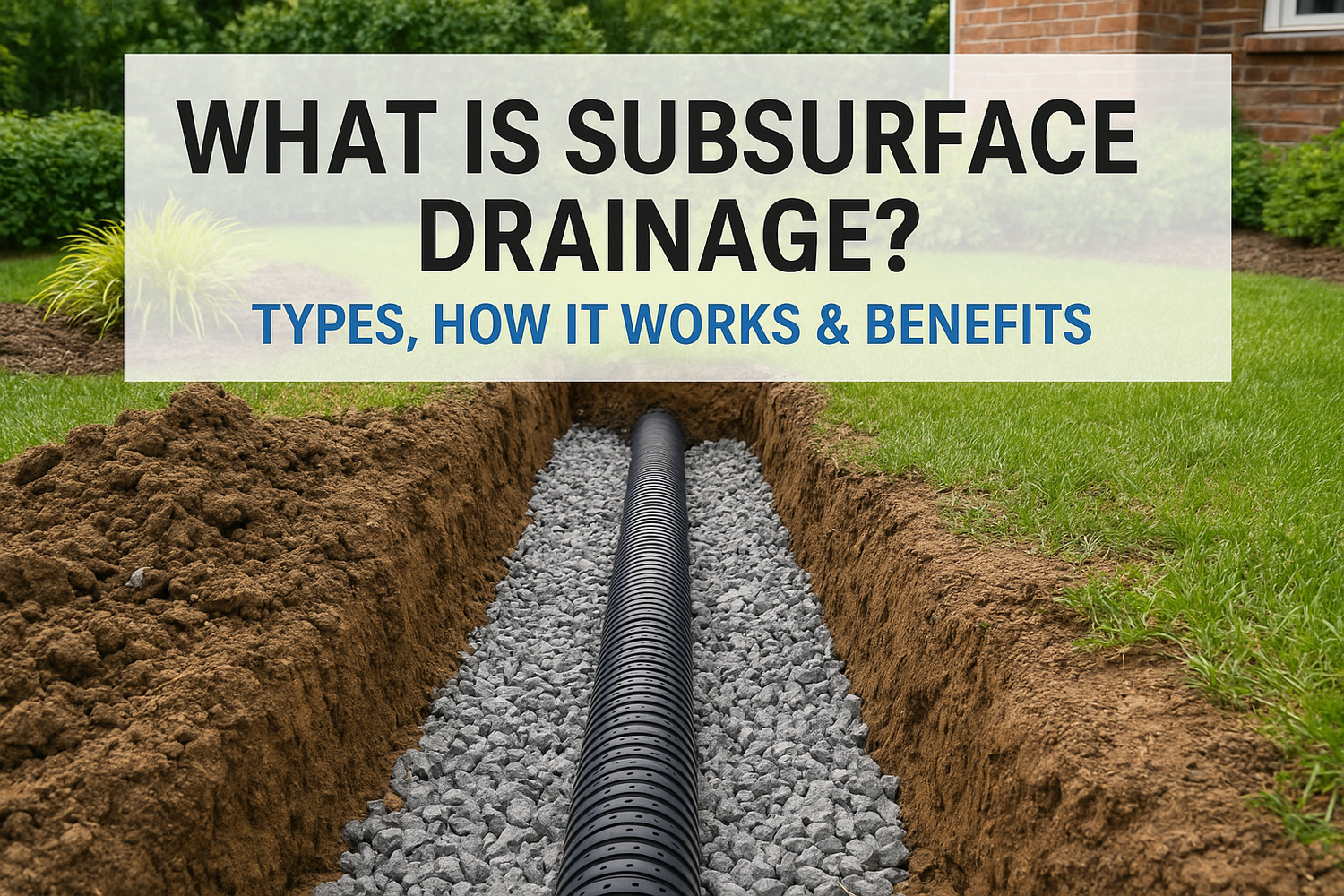 What Is Subsurface Drainage? Types, How It Works & Benefits